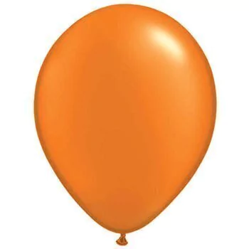 Globos naranja 12" x 10 u en internet