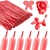 Globos largos coral perlado x 12 - comprar online