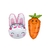 Set de 2 globos Conejita y Zanahoria - comprar online