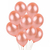 Globos gold rose 12" x 10 u