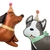 Set de 4 globos Perritos - tienda online