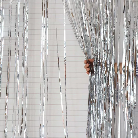 Cortina plateada