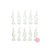 Velas numero blancas