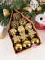 Set x 15 adornos Casita Stars dorado