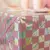 Mantel cuadrille metalizado rosa y plateado - comprar online