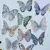 Stickers Mariposa lila y dorado x 10 en internet