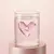 Vaso de vidrio Corazón
