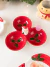 Copetinero triple Santa rojo - comprar online
