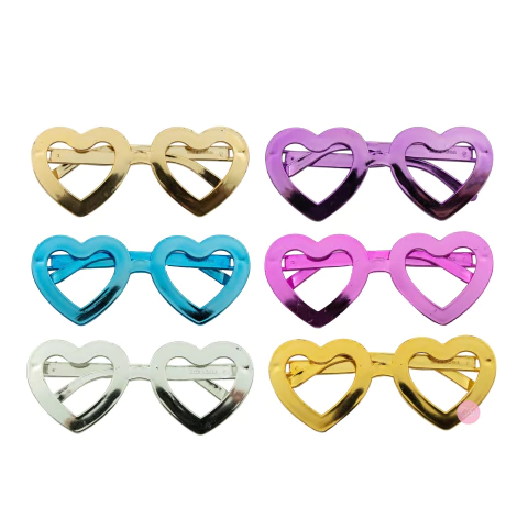 Anteojos Corazon metal x 6