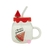 Taza con tapa Frutal y sorbete de vidrio (2da seleccion) - comprar online