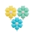 Set x 3 Globos Margaritas amarillo, verde y celeste pastel - comprar online