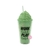 Vaso con tapa y sorbete Milkshake verde (2da seleccion) - comprar online