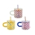 Imagen de Taza Picnic de vidrio con tapa y sorbete