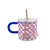Taza Picnic de vidrio con tapa y sorbete - comprar online
