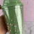 Vaso con tapa y sorbete Milkshake verde (2da seleccion) - AIRE objetos decorativos