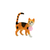 Gatito manchas de felpa