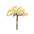 Cake topper Feliz Cumpleaños cursiva dorado - comprar online