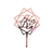 Cake topper Feliz dia gold rose - comprar online