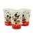 Vasos Mickey rojo y blanco x 8 - comprar online