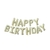 Globos Happy Birthday beige - comprar online