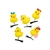 Set x 2 Hebillas Patitos con accesorio