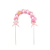 Cake topper Pompones rosa y blanco en internet