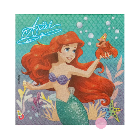Servilletas Sirenita Ariel