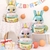 Globo Conejito Happy Birthday celeste 68 cm - comprar online
