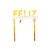 Cake topper Feliz Cumpleaños dorado y plateado