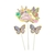 Set de Topper Feliz Cumpleaños y pinches Mariposas