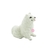 Perrito de felpa blanco sentado