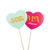 Toppers corazones Día de la madre x 2