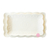 Bandeja blanca con relieve 24 x 15.5 cm (Segunda selección) - AIRE objetos decorativos