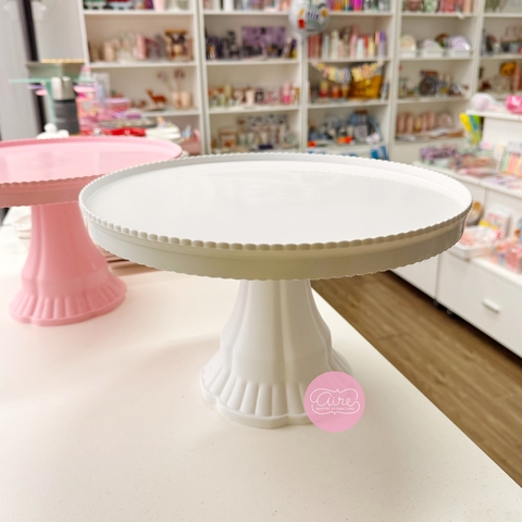 Pie de torta Penelope blanco - comprar online