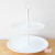 Plato de dos pisos plastico blanco - tienda online