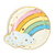 Plato arcoiris gold