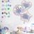 Set de 5 Globos corazón iridiscentes 45 cm en internet