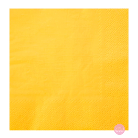 Servilletas amarillas x 20
