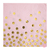 Servilletas rosa lunares dorados x 12 u - comprar online