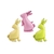 Set de 3 globos conejitos pastel - comprar online