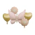Set de 5 globos Mariposa y corazones dorados
