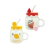 Taza con tapa Frutal y sorbete de vidrio - comprar online