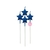Velitas estrellas glitter azul x 4 - comprar online