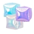 Set de 5 Globos Cubo lila iridiscente 48 cm en internet