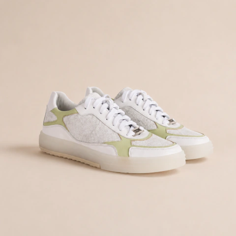 Zapatilla FERRET En Cuero Blanco