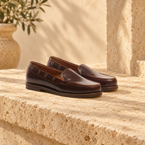 Zapato LARA En Cuero Marrón