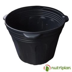 Embalagem Para Mudas Com 40 Litros E Alça Preto Nutriplan