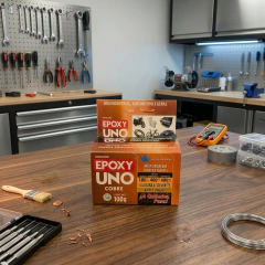 Super Cola Epoxy Uno Altas Temperaturas - Cobre 100g
