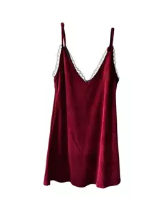 Vestido Shulls Velvet Bordó en internet