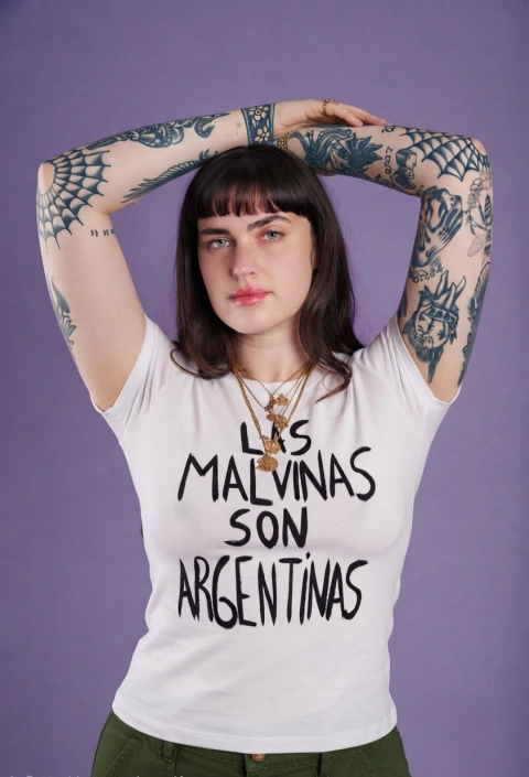 Remera Baby Tee Son Argentinas ♡